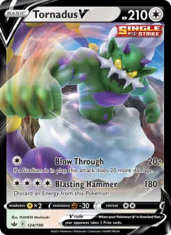 Pokémon-Karte Tornadus V 124/198
