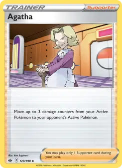 Pokémon-Karte Agatha 129/198