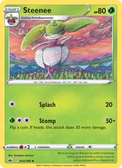 Pokémon-Karte Steenee 014/198