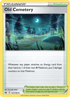 Pokémon-Karte Old Cemetery 147/198