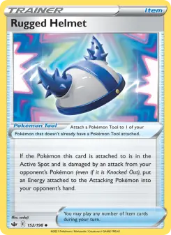 Pokémon-Karte Rugged Helmet 152/198