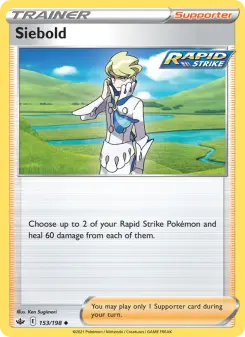 Pokémon-Karte Siebold 153/198