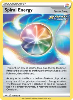 Pokémon-Karte Spiral Energy 159/198