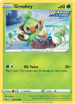 Pokémon-Karte Grookey 016/198