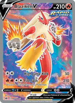 Pokémon-Karte Blaziken V 161/198