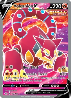 Pokémon-Karte Volcanion V 162/198