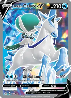 Pokémon-Karte Ice Rider Calyrex V 163/198