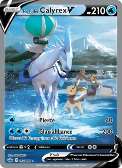 Pokémon-Karte Ice Rider Calyrex V 164/198