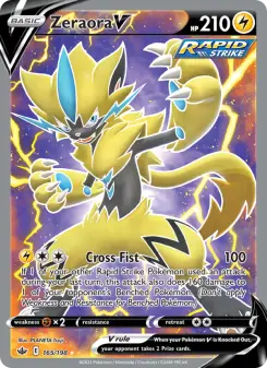 Pokémon-Karte Zeraora V 165/198