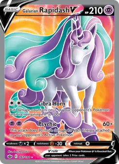 Pokémon-Karte Galarian Rapidash V 167/198