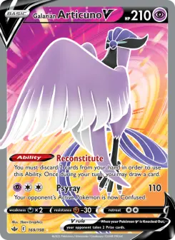 Pokémon-Karte Galarian Articuno V 169/198