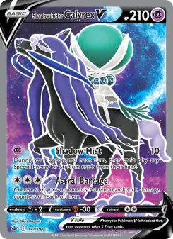 Pokémon-Karte Shadow Rider Calyrex V 171/198