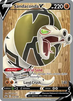 Pokémon-Karte Sandaconda V 175/198