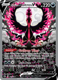 Pokémon-Karte Galarian Moltres V 177/198