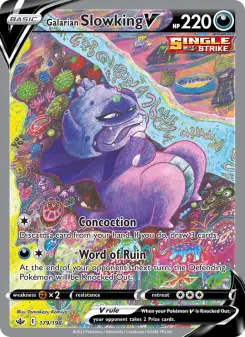 Pokémon-Karte Galarian Slowking V 179/198