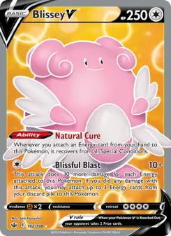 Pokémon-Karte Blissey V 182/198