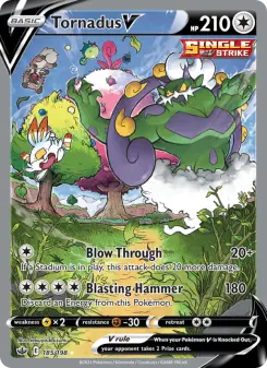 Pokémon-Karte Tornadus V 185/198