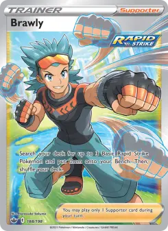 Pokémon-Karte Brawly 188/198