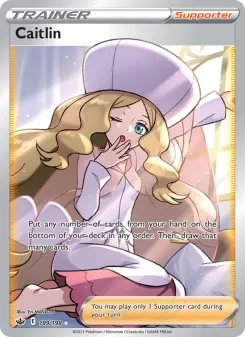 Pokémon-Karte Caitlin 189/198
