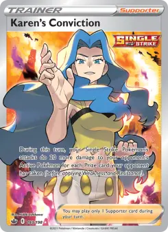 Pokémon-Karte Karen's Conviction 193/198