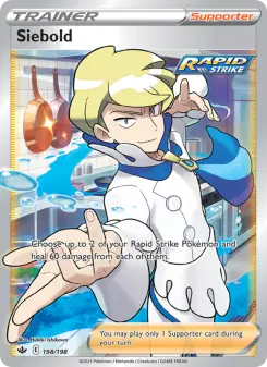 Pokémon-Karte Siebold 198/198