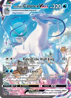 Pokémon-Karte Ice Rider Calyrex VMAX 203/198