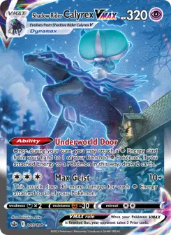 Pokémon-Karte Shadow Rider Calyrex VMAX 205/198