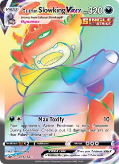 Pokémon-Karte Galarian Slowking VMAX 207/198