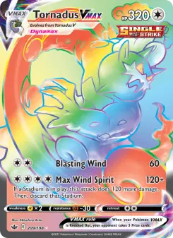 Pokémon-Karte Tornadus VMAX 209/198