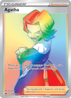 Pokémon-Karte Agatha 210/198