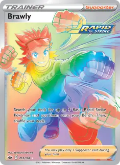 Pokémon-Karte Brawly 212/198