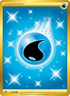 Pokémon-Karte Water Energy 231/198