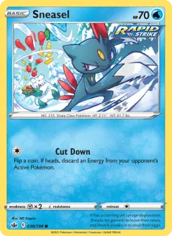 Pokémon-Karte Sneasel 030/198