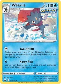 Pokémon-Karte Weavile 031/198