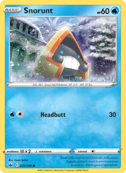 Pokémon-Karte Snorunt 035/198