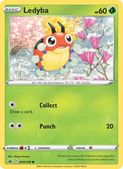 Pokémon-Karte Ledyba 004/198