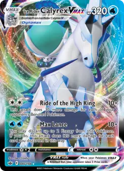 Pokémon-Karte Ice Rider Calyrex VMAX 046/198
