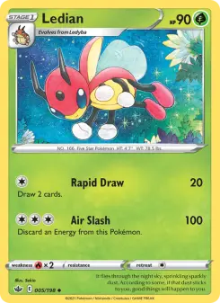Pokémon-Karte Ledian 005/198