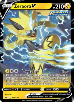Pokémon-Karte Zeraora V 053/198