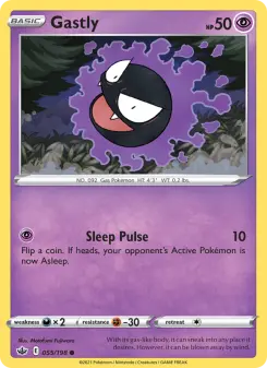 Pokémon-Karte Gastly 055/198