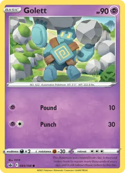 Pokémon-Karte Golett 065/198