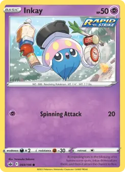Pokémon-Karte Inkay 069/198