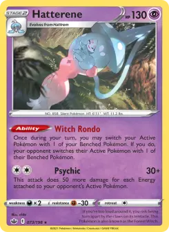 Pokémon-Karte Hatterene 073/198