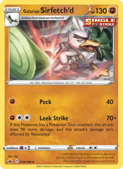 Pokémon-Karte Galarian Sirfetch'd 079/198