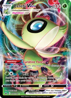 Pokémon-Karte Celebi VMAX 008/198