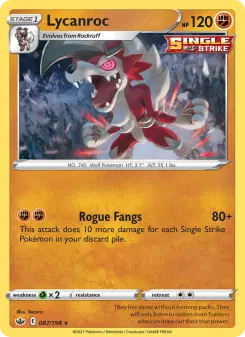 Pokémon-Karte Lycanroc 087/198