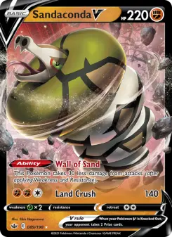Pokémon-Karte Sandaconda V 089/198