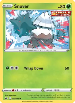 Pokémon-Karte Snover 009/198
