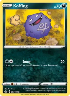 Pokémon-Karte Koffing 094/198