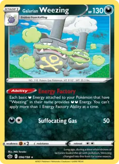 Pokémon-Karte Galarian Weezing 096/198